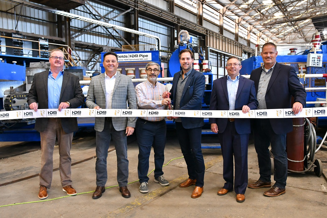 JDF HDM Pipe Ribbon Cutting