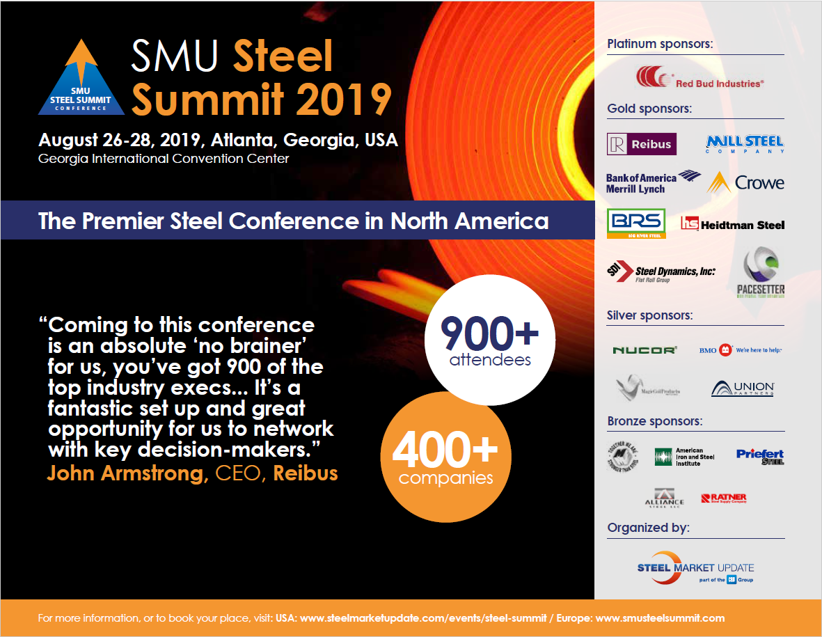 SMU Steel Summit 2019 Brochure Ad by CRU 3.7.2019